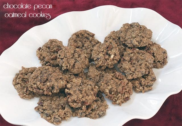 Chocolate chunk & toasted pecan oatmeal cookies