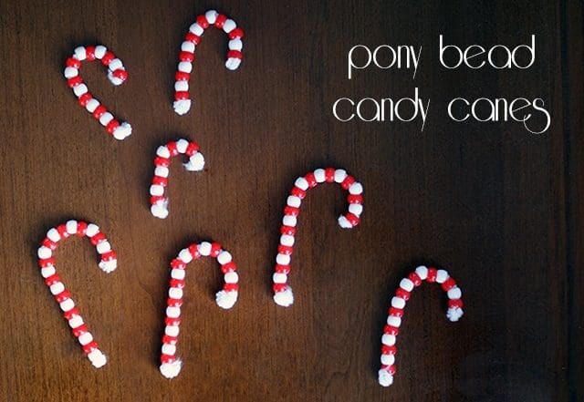 You are currently viewing Pony bead candy canes {101 Days of Christmas}