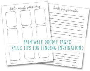 Read more about the article Finding inspiration for your doodles {plus 2 printable doodle pages!}