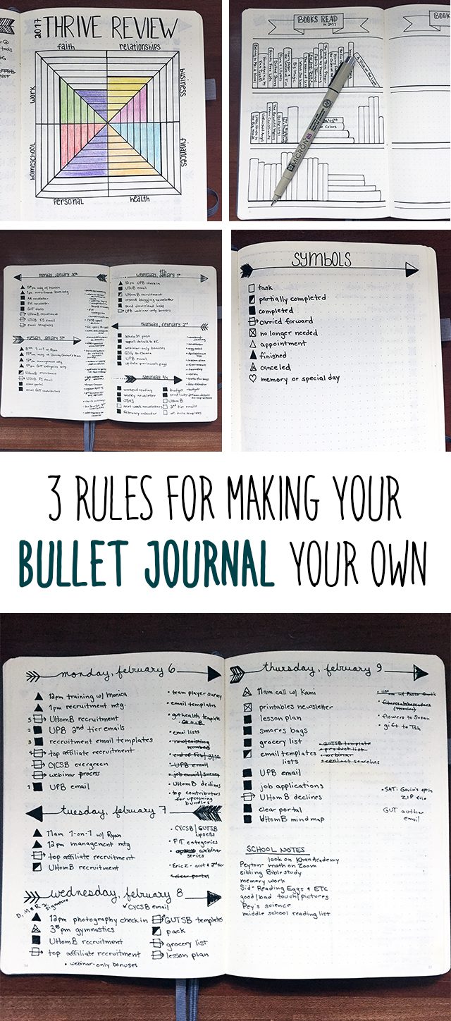 3 rules for making your bullet journal your own
