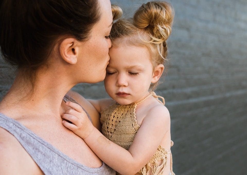 mom with daughter