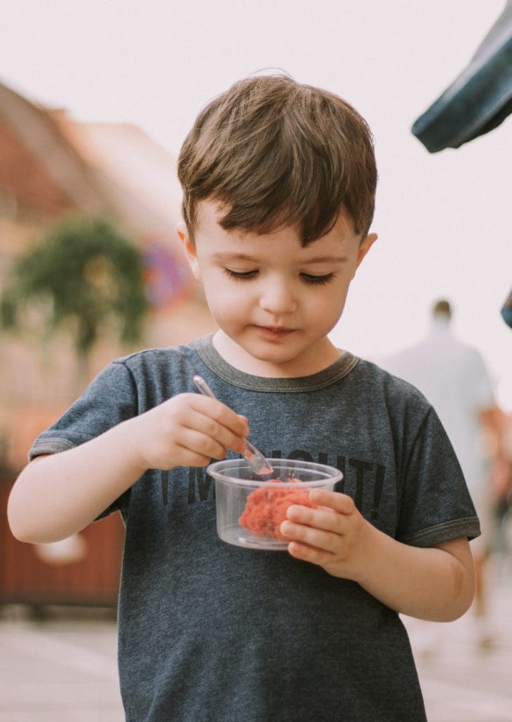 child eating