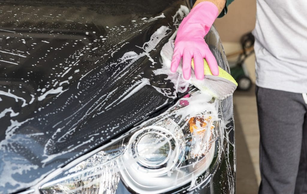 Cleaning car