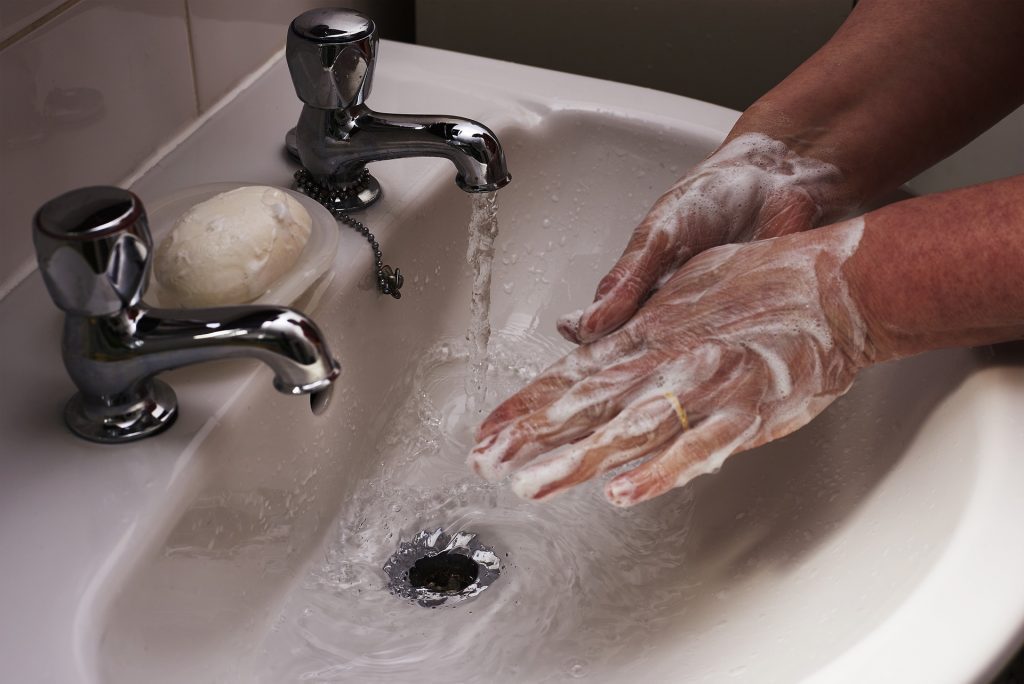 Wash hands first