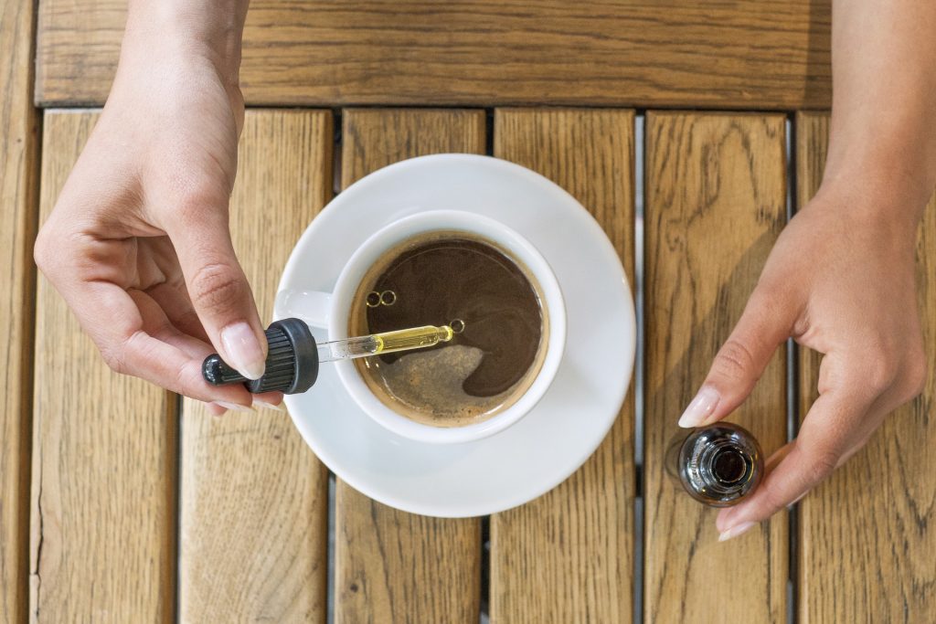 CBD oil in coffee and food