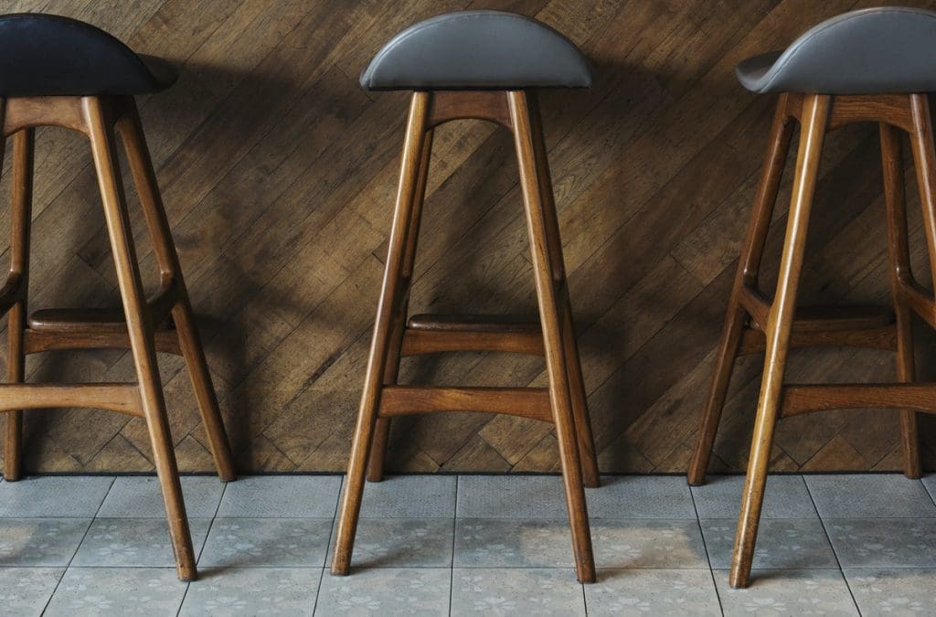 Grey bar stools