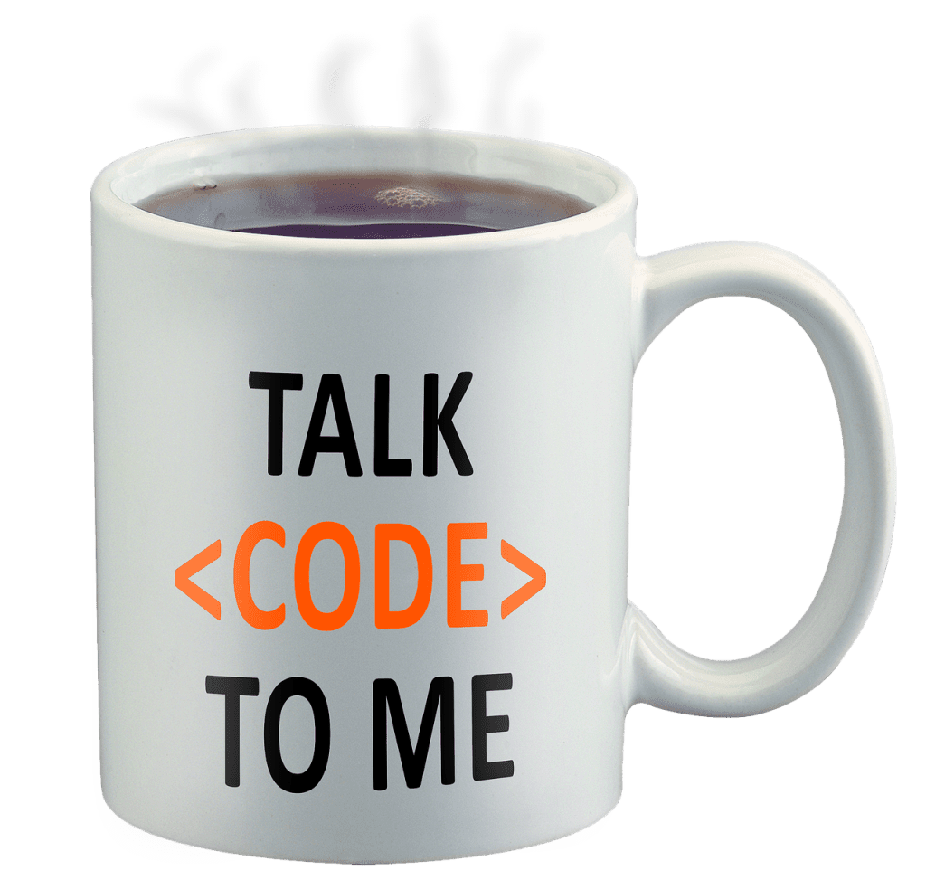 Code coffee cup