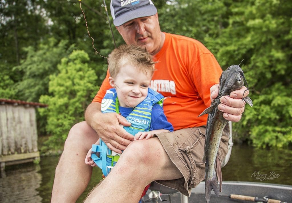 fishing with kids