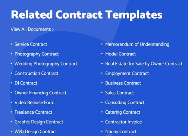 Related Contract Templates