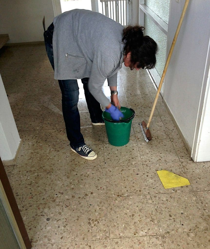 Cleaning lady