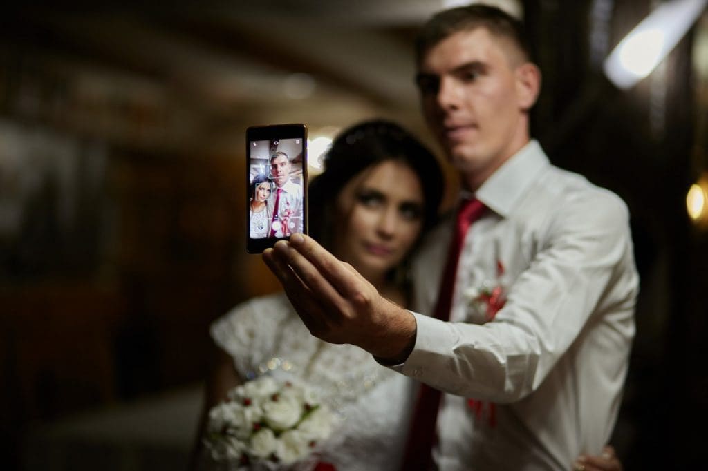 Wedding selfie