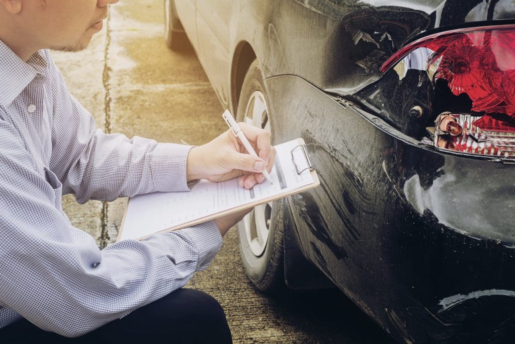 Auto accident inspection