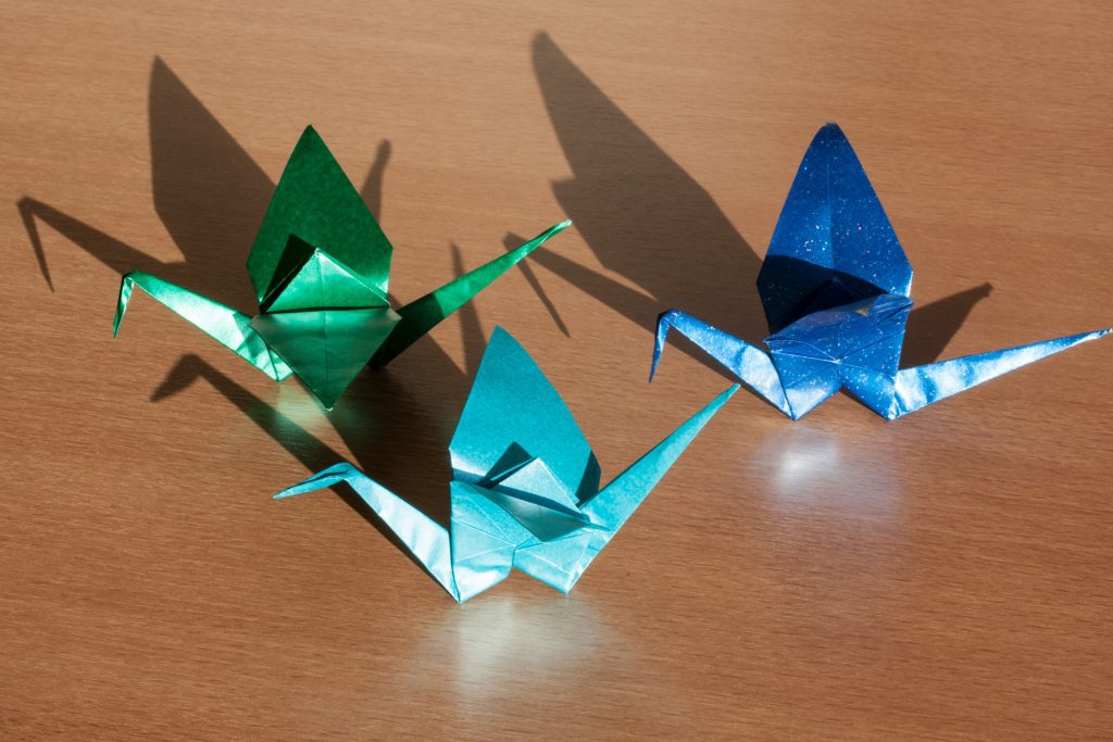 Three origami 