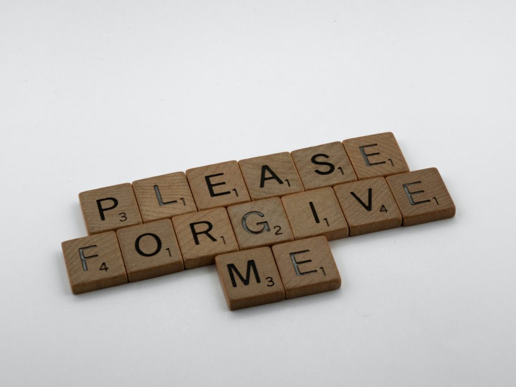 Forgiveness message