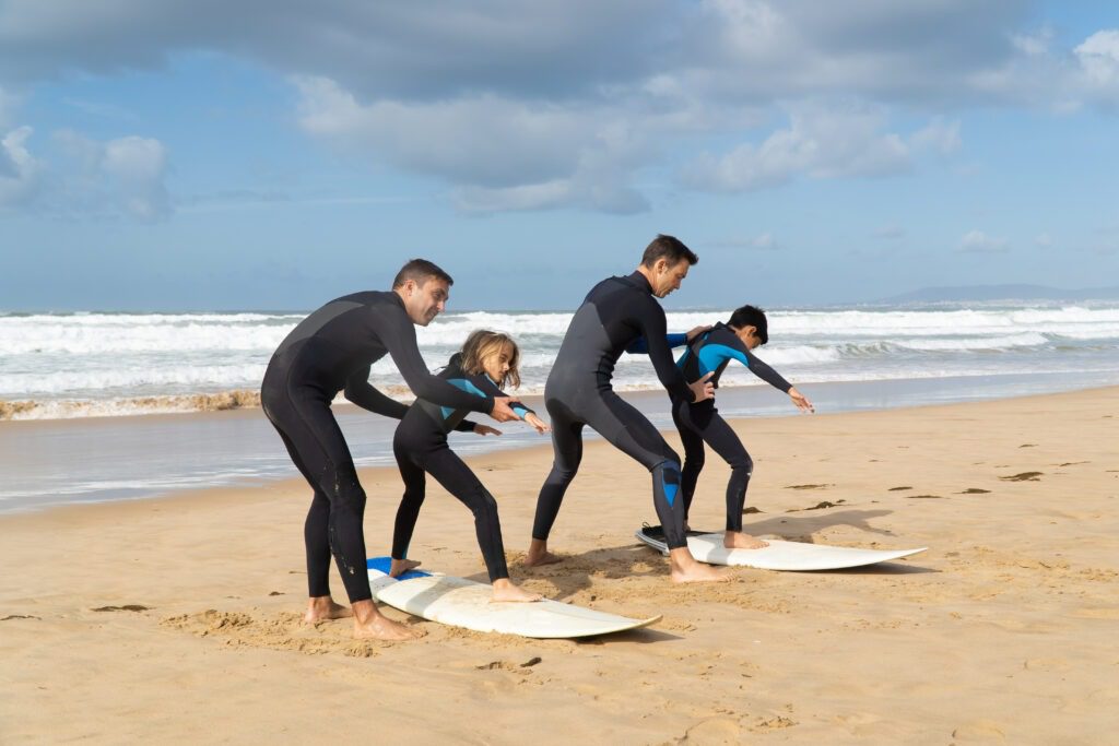 Surfing lessons