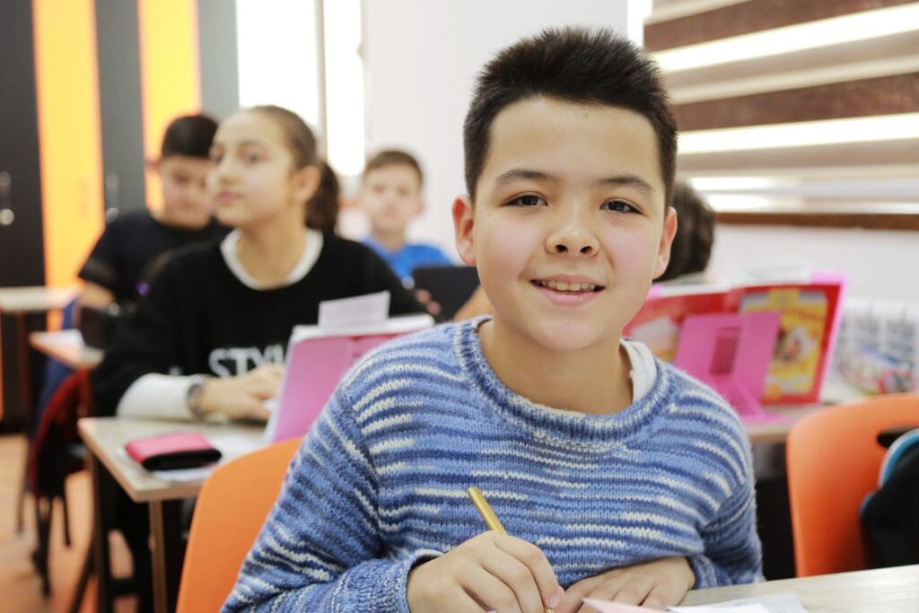 Boy in classroom