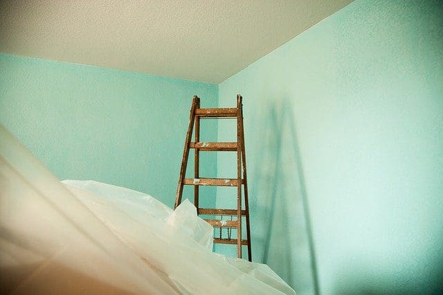 Painting walls light green