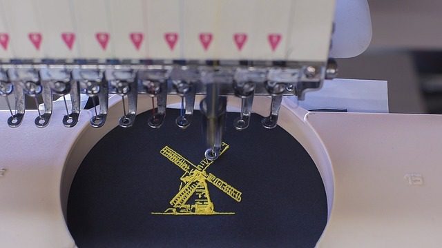 Embroidery Machine stitching