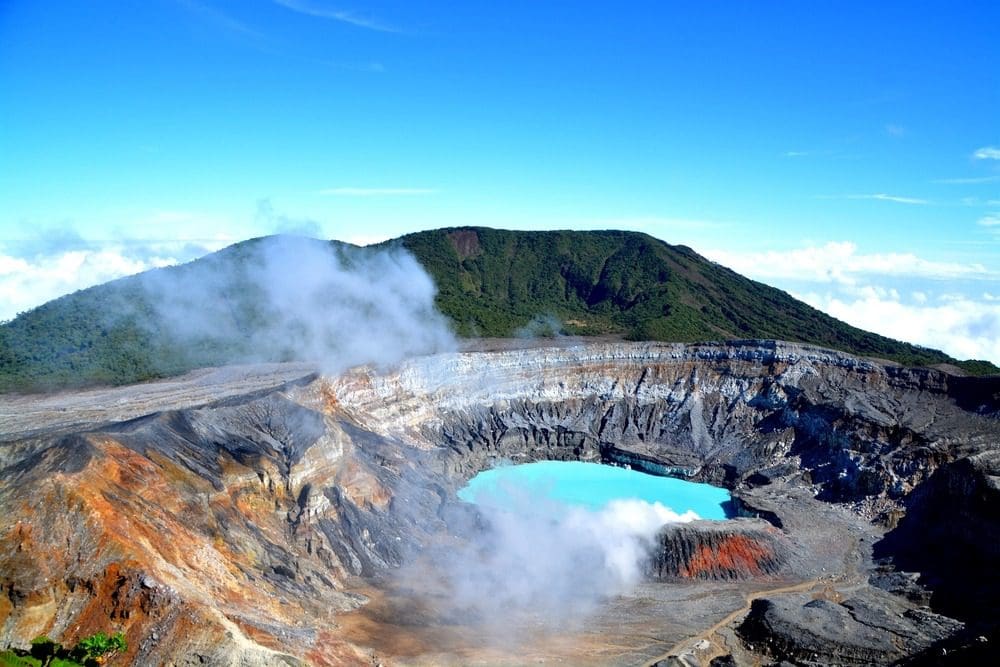 The,Crater,And,The,Lake,Of,The,Poas,Volcano,In