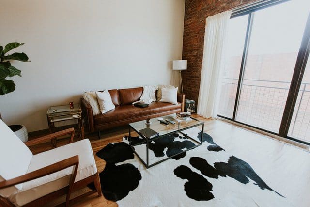 black and white cowhide rug