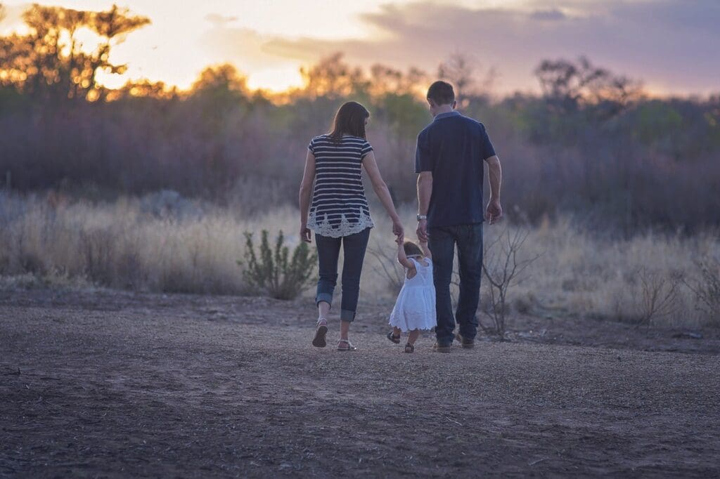 Walking with a toddler