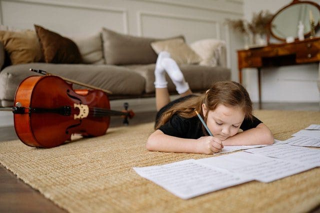 Child writing