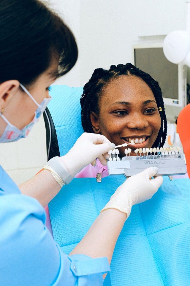 matching color for dental crown