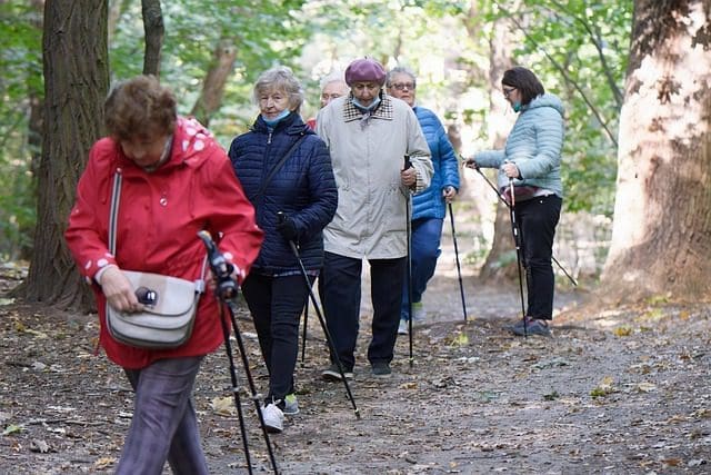 elderly walking