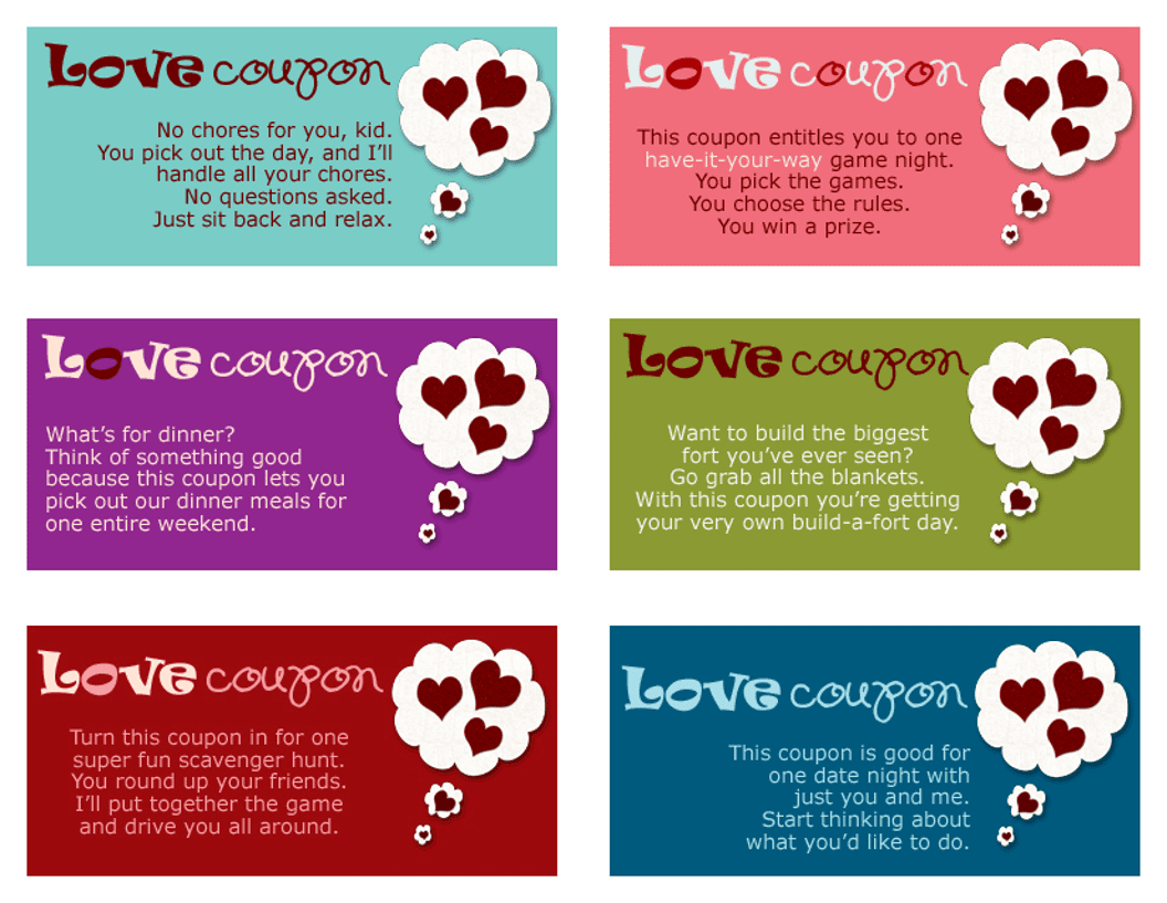 You are currently viewing Wow Your Kids with Printable Valentine’s Day Coupons