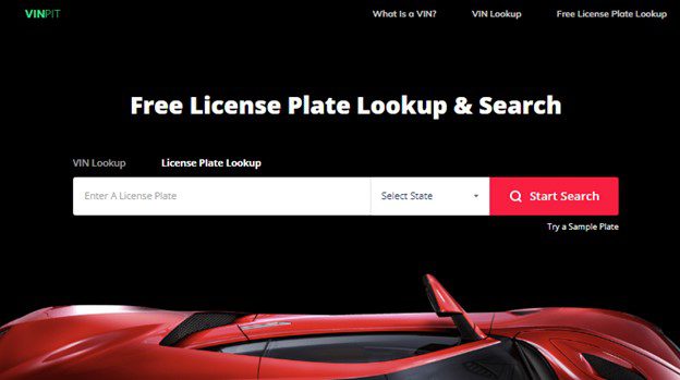 Free license plate lookup
