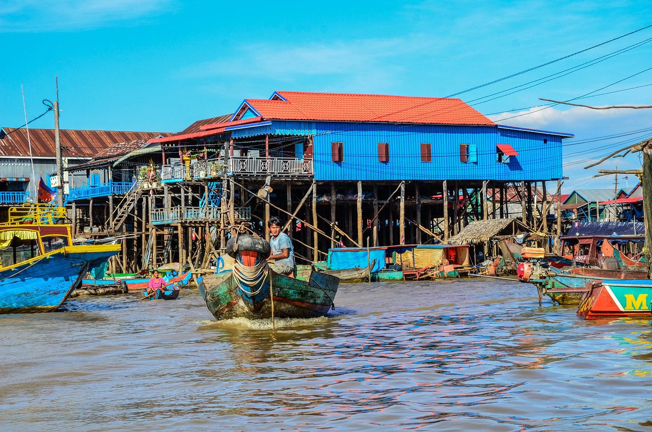 Kompong Phluk Village on Tonle Sap Lake