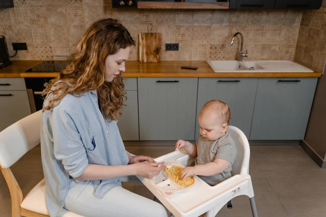 Feeding baby