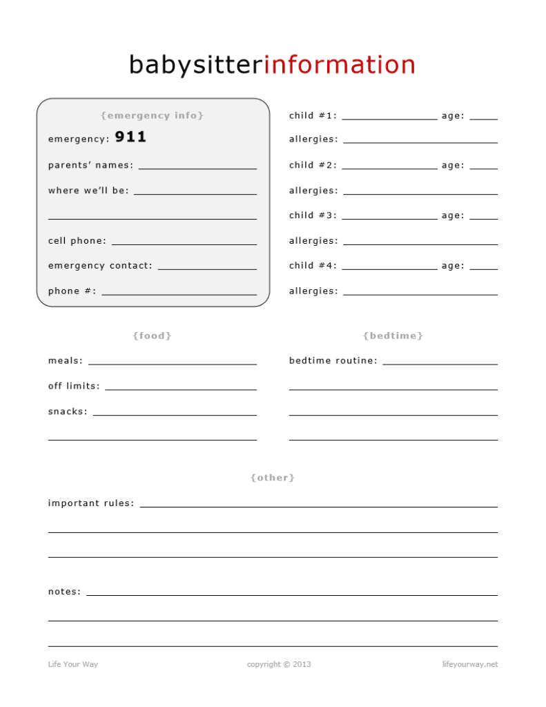 Printables - Home Management Notebook - LifeYourWay
